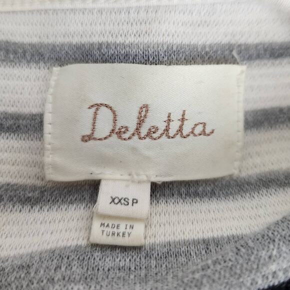 Anthropologie Deletta Top Gradient Stripe Hi Low Tunic - Picture 3 of 5